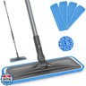Microfiber Mops for Hardwood Floor Cleaning - BPAWA Flat Floor Mop with 4 Washable Pads for Laminate Wood Tile Vinyl Home Kitchen Bathroom - 59