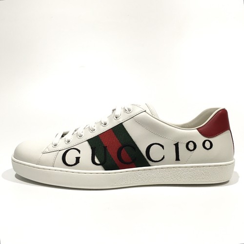 Gucci 100 Web Ace Leather Sneakers -Centennial Edition