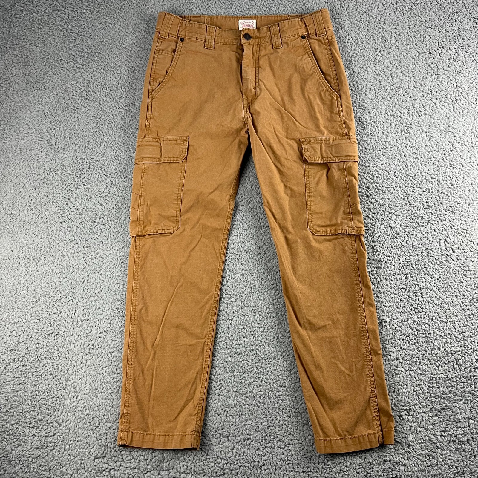 Mens 31x30 Brown Tapered Leg Utility Carpenter Outdoor
