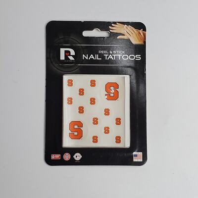 Syracuse University Orangemen SU Peel And Stick Nail Tattoos Stickers