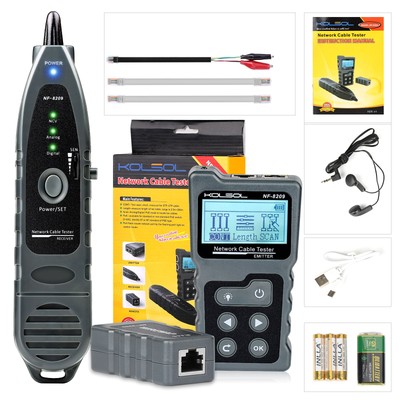 NF-8209 Network Cable Tester LAN CAT5 CAT6 POE Checker Ethernet Wire Tracker