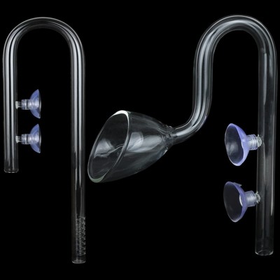 Lily Pipe Glass Inflow Outflow Set Aquatic U Shape Inflow Pipe Set for Aquari...