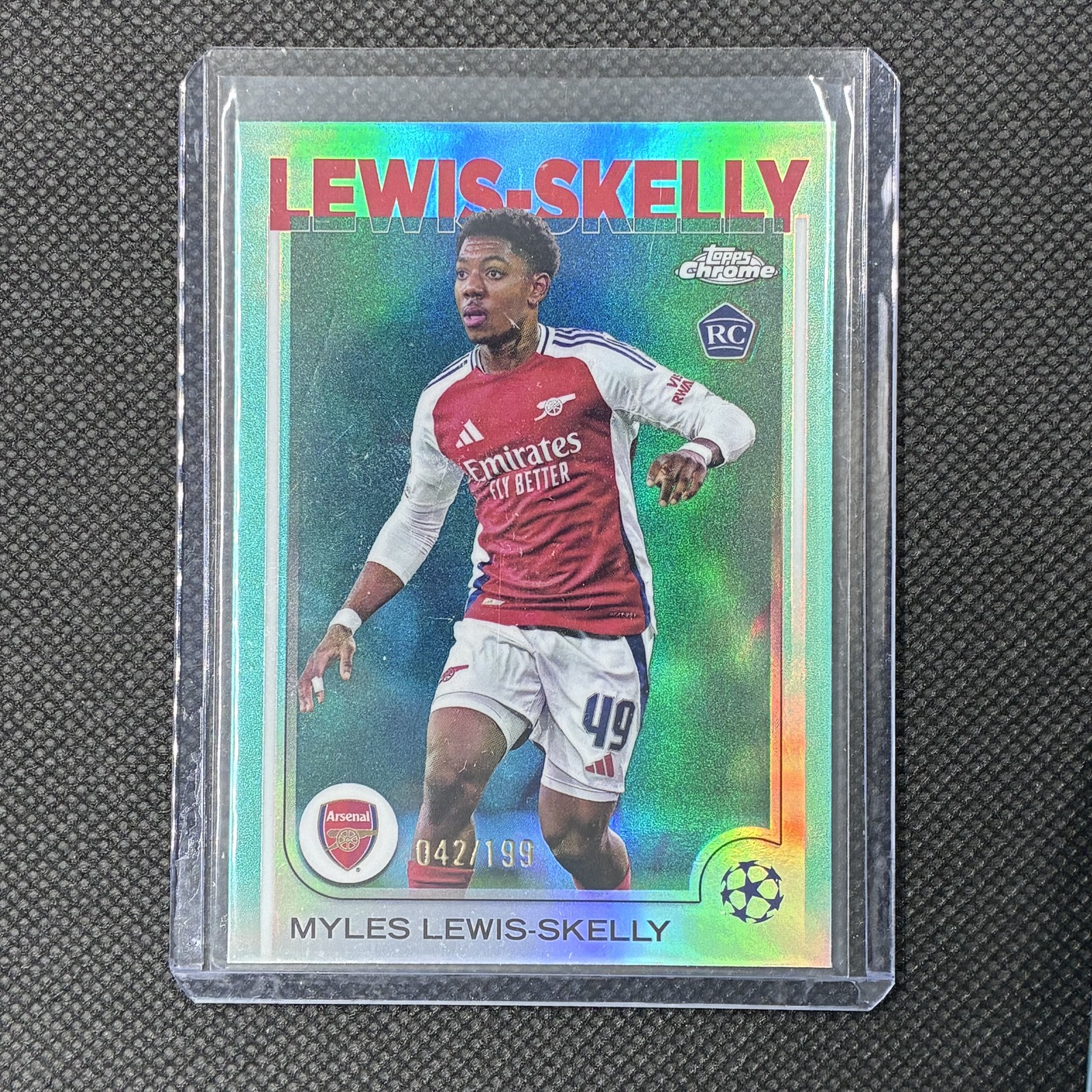 2024/25 Topps Chrome UCC Myles Lewis-Skelly Aqua Refractor /199