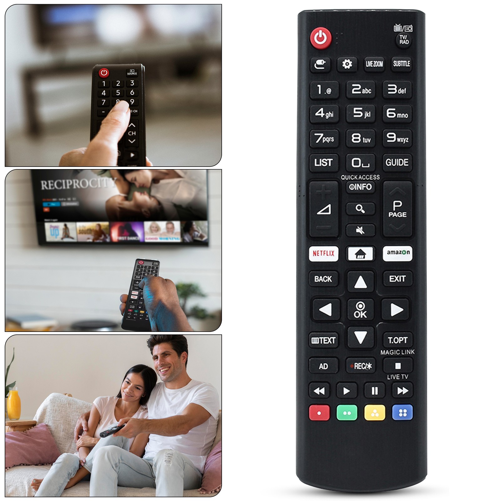 LG TV Remote Control Replacement AKB75095308 For All Models Smart LED LCD 4K