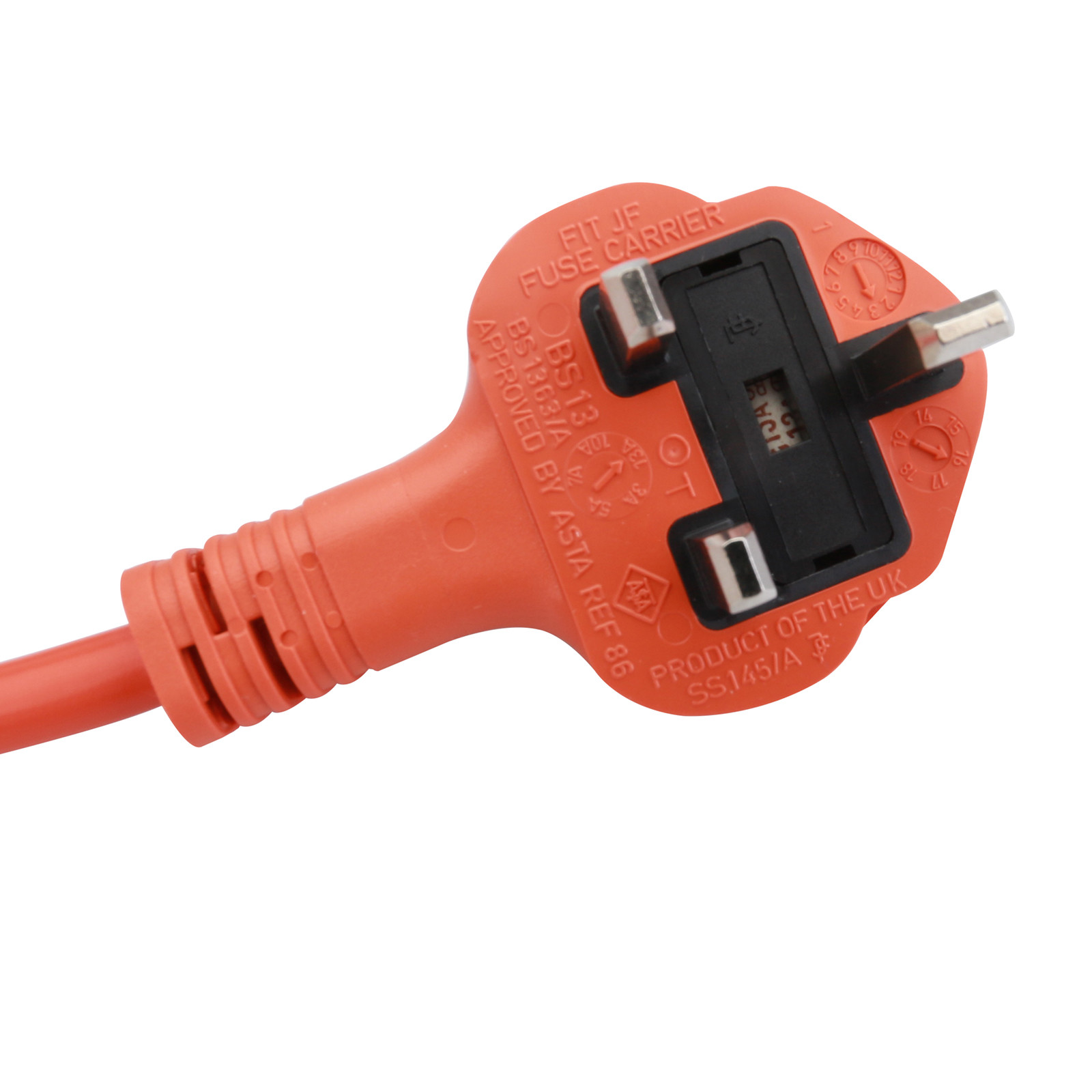 Heavy Duty Long 10M Extension Lead Mains Cable Plug Socket 1 Gang Way 3