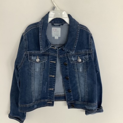 The Children's Place Girls Jean Denim Jacket Size M 7/8 | eBay