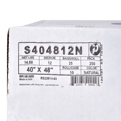 McKesson Trash Bag Medium Duty 40 x 48" 45 gal. 12 Mic. Case of 250