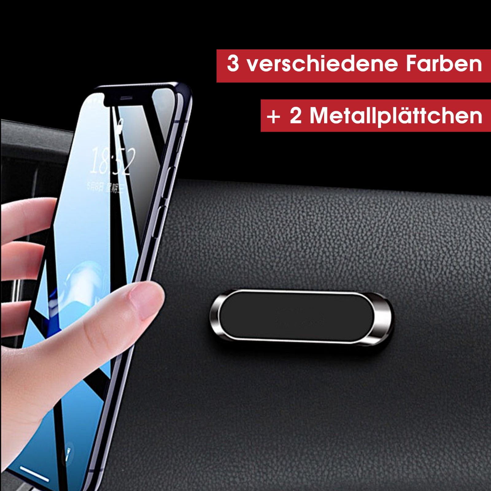 Handyhalterung Auto Magnet Handy Stark Smartphone Halter Armaturenbrett KFZ PKW