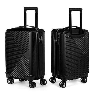 20in Carry-on Luggage Lightweight Hard-Shell Travel Suitcase with Spinner Wheels