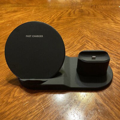 3 in 1 Qi Wireless Fast Charger Dock Stand for Apple Watch Air pods iPhone 11 12