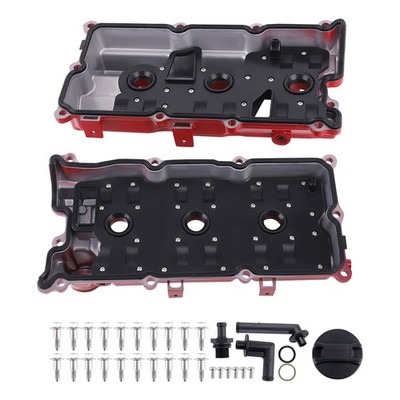 Pair Aluminum Engine Valve Covers w/ Gaskets for Nissan 350Z Z33 3.5L 13264AM610