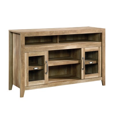 Sauder 419119 Dakota Pass Entertainment, Fireplace Credenza, Craftsman Oak 