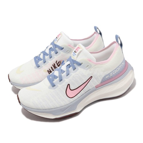 

Женские беговые кроссовки Nike Wmns ZoomX Invincible Run FK 3 Sail BLue Soft Pink FJ7727-161, Белый, Wmns Zoomx Invincible Run Fk 3