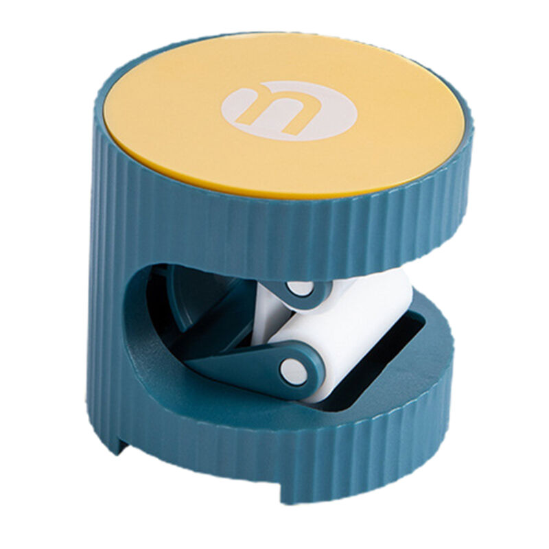 Mop Rack Compact Space-saving Portable Self-adhesive Mop Broom Holder Rack  Blue
