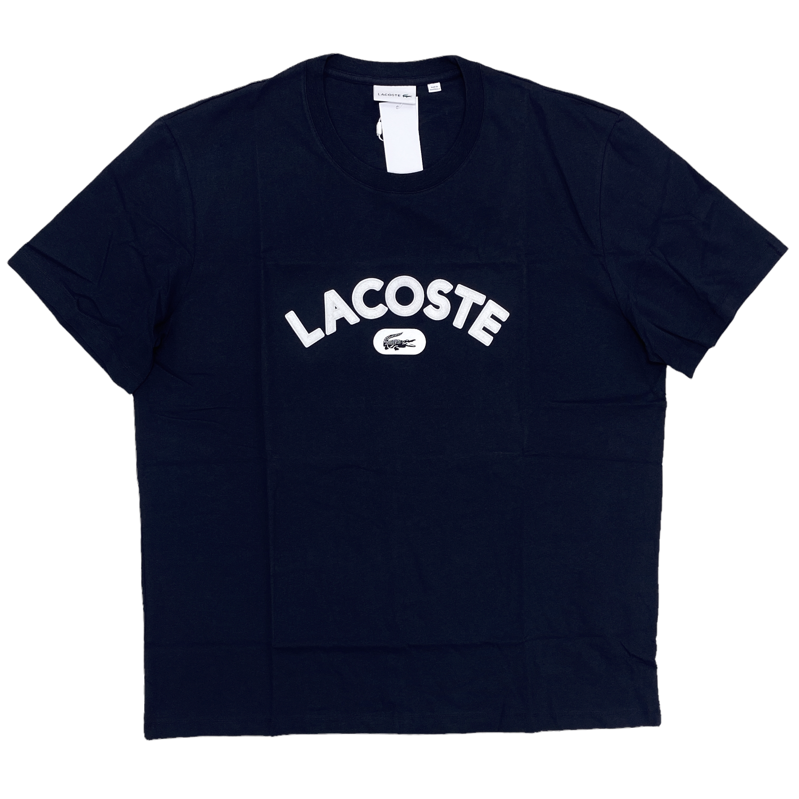 

Мужская футболка Lacoste Big - Tall с круглым вырезом и графическим принтом синего цвета с логотипом TH0606-166, Синий, Lacoste TH0606-166