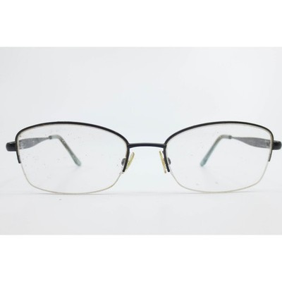Dana Buchman Caira BK Eyeglasses Black Semi Rimless Rectangular Frames 52-17-135