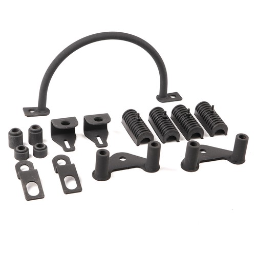 Fit For 04-14 Harley Sportster Black Saddlebags Saddle Bag & Conversion Brackets