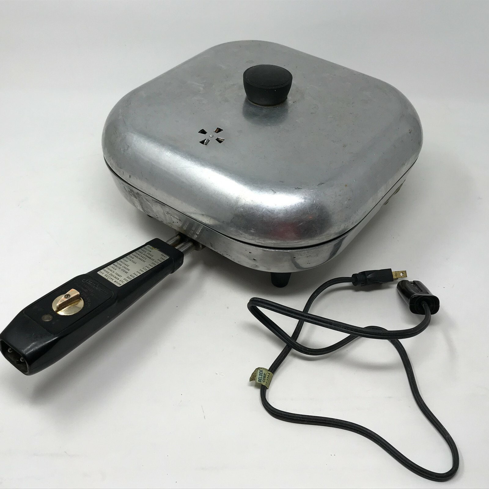 Sunbeam 　ELECTRIC FRYPAN サンビーム電気フライパン VINTAGE Sunbeam Electric Frying Pan Skillet FP-C w/ Broiler