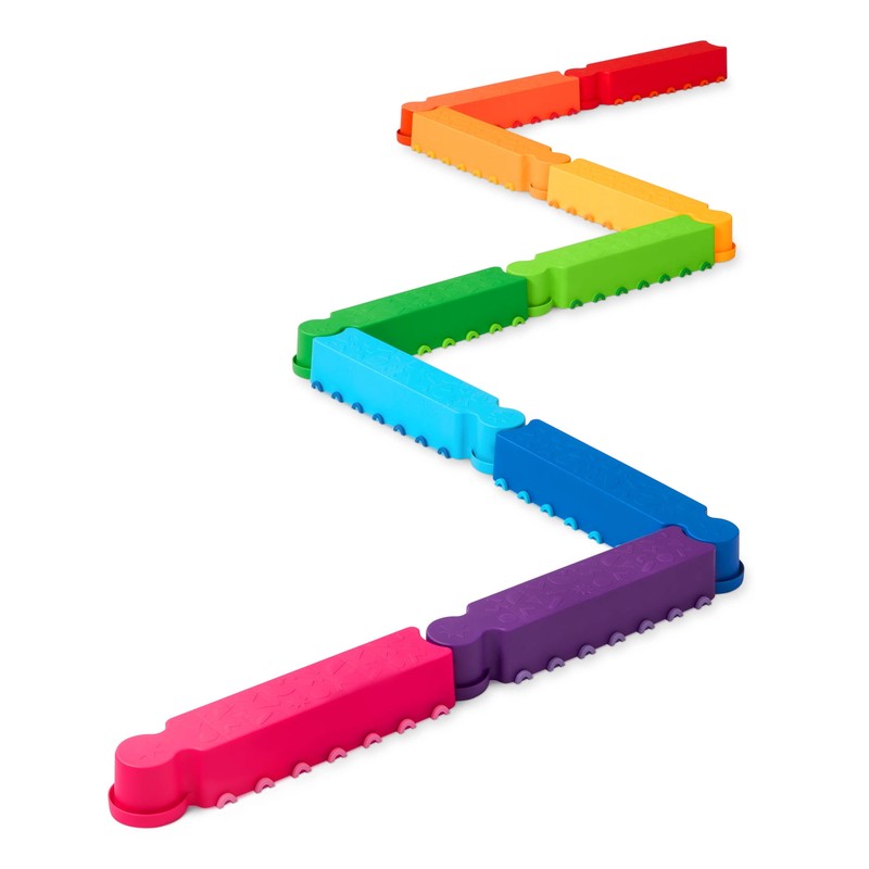 Rainbow Balance Beams Active Playset with 10 Plastic Pcs