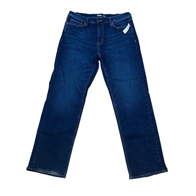 NWT Old Navy Loose Built In Flex Jeans Mens 34x32 Medium Wash Blue Stretch Denim