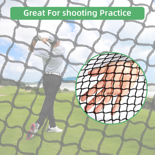 Golf Practice Barrier Net Ball Sports High Impact Hitting Netting 10x10/15/20ft