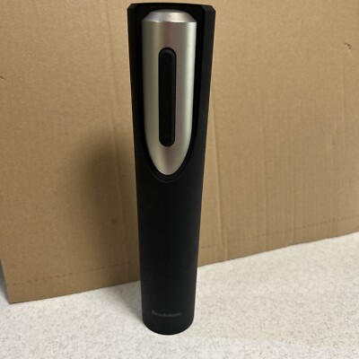 Brookstone Wine Opener Black Automatic One Touch Push Button 