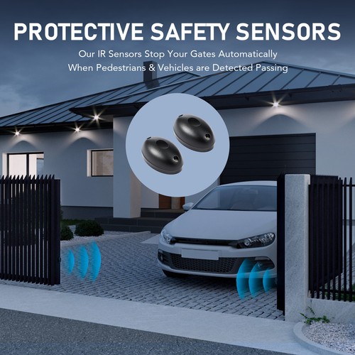 CO-Z 3300lbs Automatic Sliding Gate Opener Electric Operator with 2 Remotes