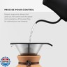 Bodum 27oz Bistro Gooseneck Electric Water Kettle, Pour Over Coffee and Tea, Stainless Steel, Matte Black
