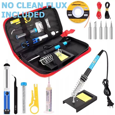 Soldering Iron Tips braid Wire NO CLEAN LIQUID ROSIN FLUX NEEDLE TIP BOTTLES