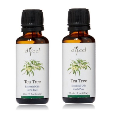 Difeel PURE Tea Tree Essential Oil 2 oz 2pc Set