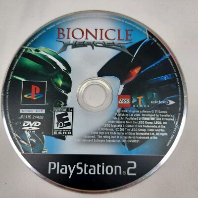 Bionicle Heroes (Sony PlayStation 2, 2006) Video Game No Manual Disc Only