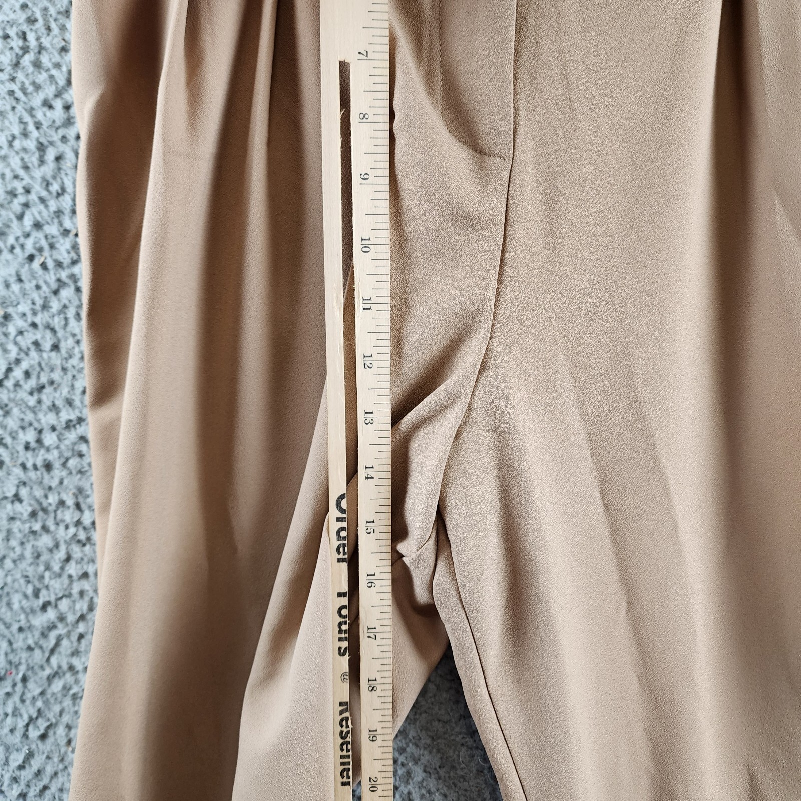 AQUA Pleated Front & Back Wide-Leg Ankle Pants Women's XL Coco Zipper Closure - Picture 8 of 12