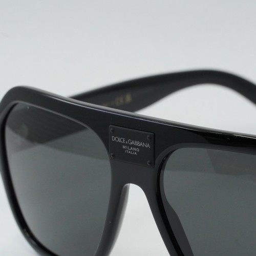 Pre-owned Dolce & Gabbana Dg4433 501/87 Black/dark Gray 58-16-145 Sunglasses Authentic