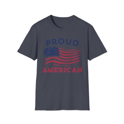 Proud American Softstyle T-Shirt Multiple Colors and Sizes