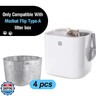 4 Pack Reusable Litter Box Liners A Compatible with Modkat Flip Litter Box, Durable Liners for Type A with Carrying Handles, Waterproof and Scratch-Resistant Cat Box Liners