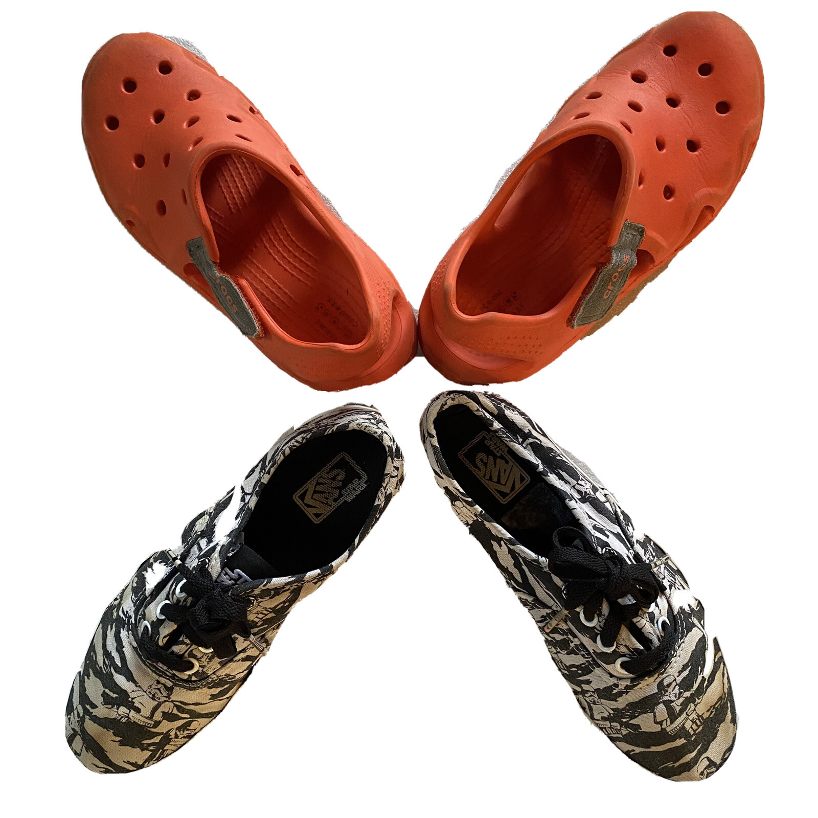 black camo crocs