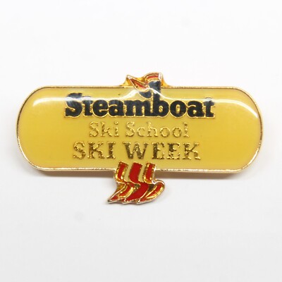 Steamboat Ski School Ski Week Pin Lapel Enamel Collectible