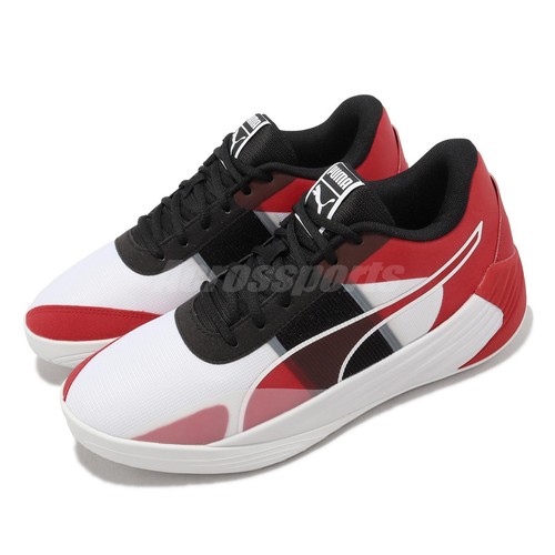 

Мужские баскетбольные кроссовки унисекс Puma Fusion Nitro Team White High Risk Red 377035-02, Белый, Fusion Nitro Team