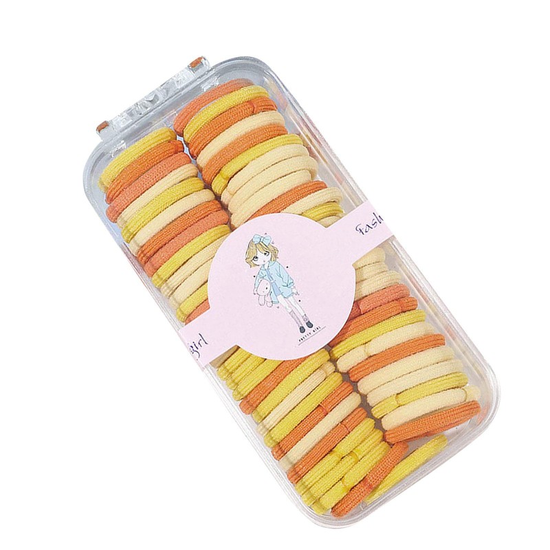 Color 60pcs Mixed No Damage Headband and Stretchable Hair Soft Durable Bands