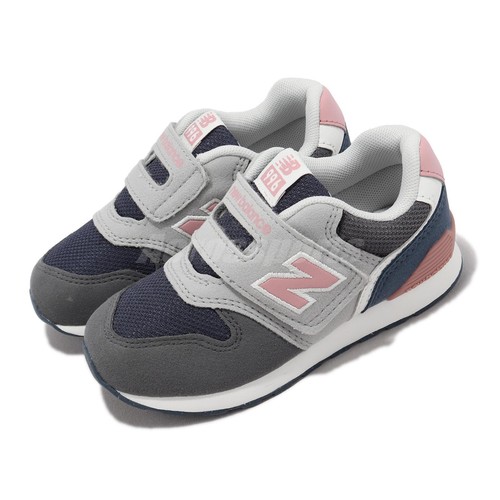 Повседневная обувь New Balance 996 V3 Wide NB Navy Grey Pink для малышей IZ996ME3-W