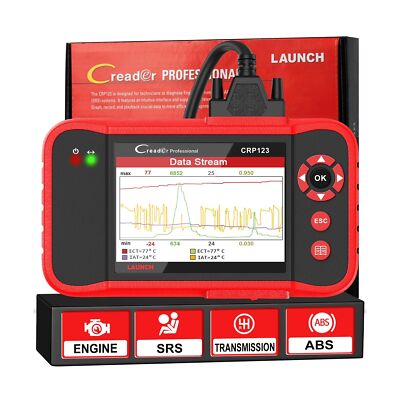 LAUNCH CRP123 OBD2 Scanner 2024 Newest Elite Code Reader Engine/ABS/SRS/Trans...