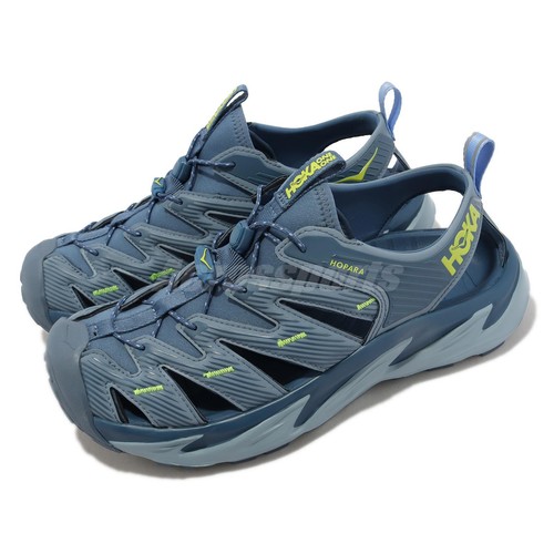 

Мужские повседневные сандалии Hoka Hopara Blue Steel Grey на открытом воздухе Trail 1106534-BSNBL, Синий, Hopara