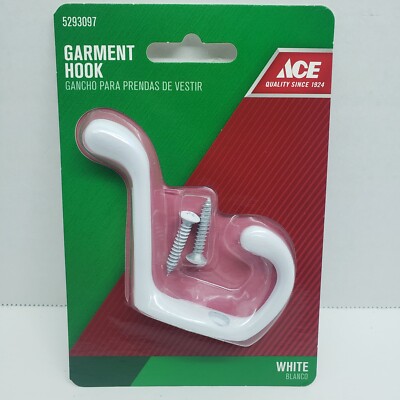 ACE Garment Hook Medium White    #5293097