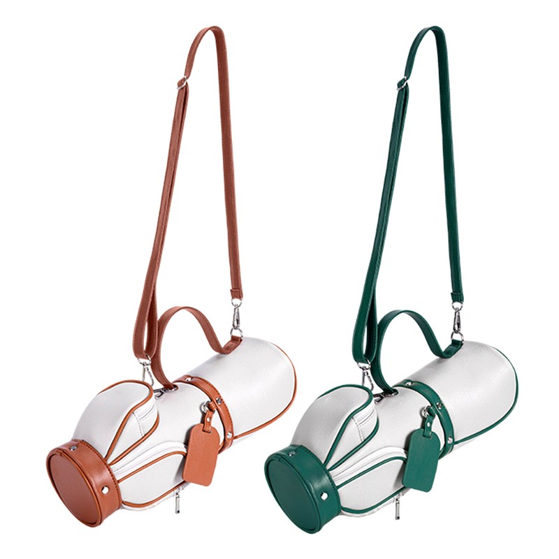 Caddie Caddy Bag Women Pu Leather Golf Ball Carrier Golf Tee