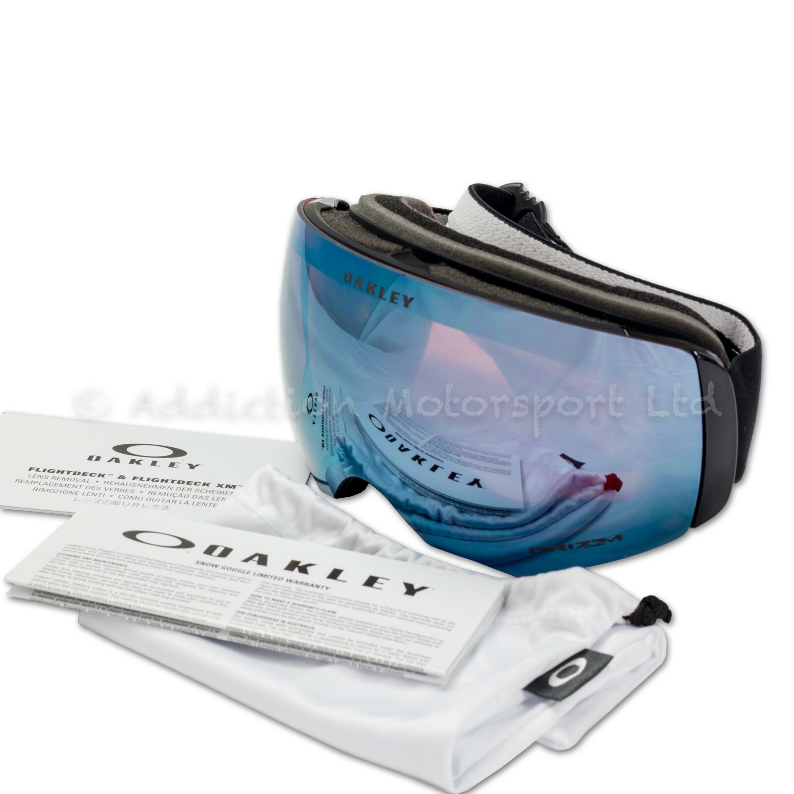 Oakley Flight Deck Xm Goggles Matte Black Prizm Snow Sapphire Iridium Oo7064 41 Ebay