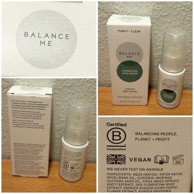 KANUKA MAY CHANG Balance Me Congested Skin Serum 100% Natural 15mL / 0.51 oz NEW