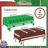 Gatherfun Football Party Decorations Disposable Tablecloth Plastic Touchdown Table Cover for Birthday Football Party Games Decoration 54 X 108Inch，2 Pack