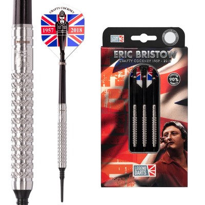 Soft Tip Eric Bristow Tungsten Darts Set Cocked Finger Legend Crafty Cockney
