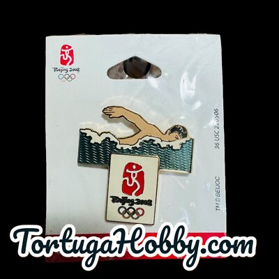 Beijing 2008 Olympics Pins New in Plastic - Swimming EVENT