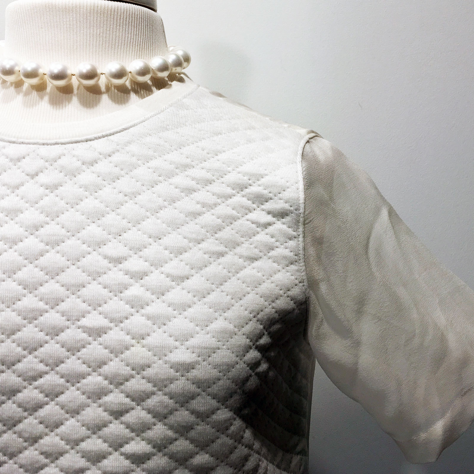 TIBI | Rare Contrast Quilted Bomber Jacket w/ Matching Top – Size 6/XS